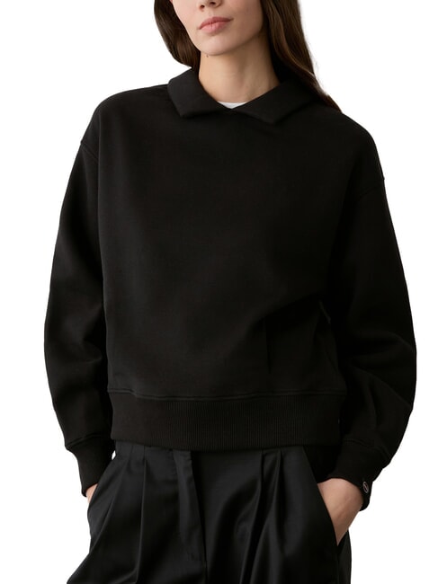 COLMAR STUNNING Sweatshirt with collar black - Women's Sweatshirts