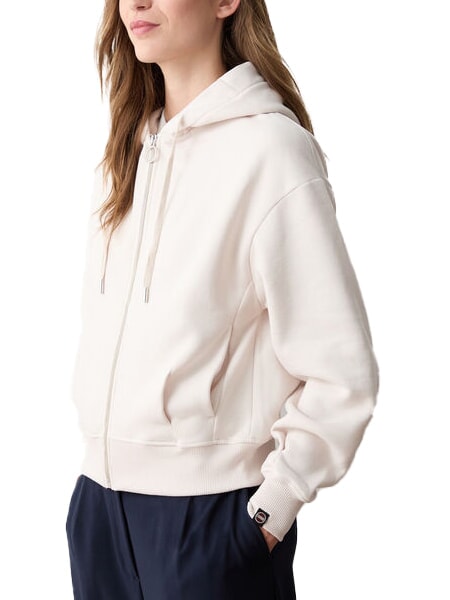 COLMAR STUNNING Full zip sweatshirt with hood and pleats incense - Women's Sweatshirts