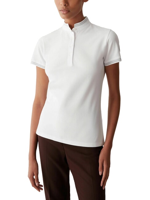 COLMAR MONDAY Short-sleeved polo shirt in stretch piquet white - Polo shirt