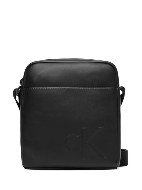CALVIN KLEIN BOLD MONOGRAM  Shoulder bag on black - Over-the-shoulder Bags for Men