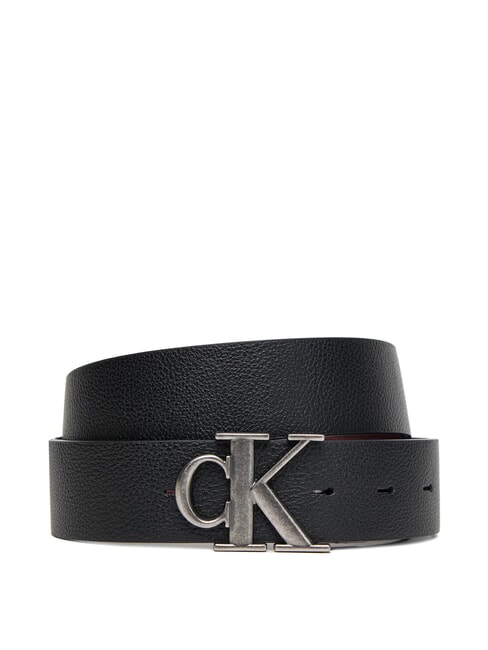 CALVIN KLEIN CK HARDWARE Double-sided belt black/decadent chocolate - Belts