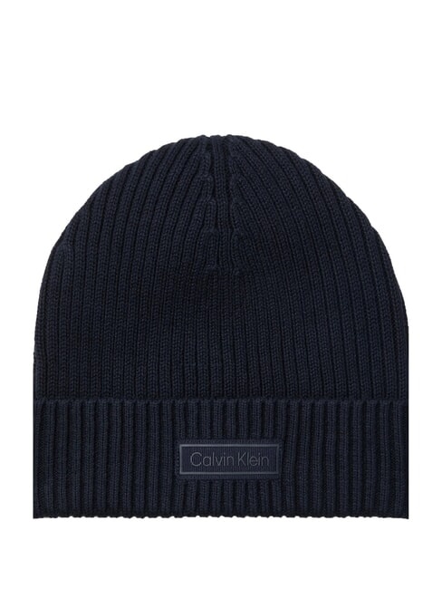 CALVIN KLEIN PATCH CHUNKY RIB  Cap ck navy - Hats