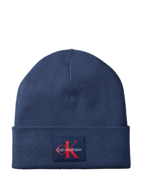 CALVIN KLEIN MONOLOGO PATCH FINE  Cap black/moonlit ocean - Hats