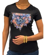 GUESS SS CN PEONY TRIANGLE Short-sleeved T-shirt with print - T-shirt