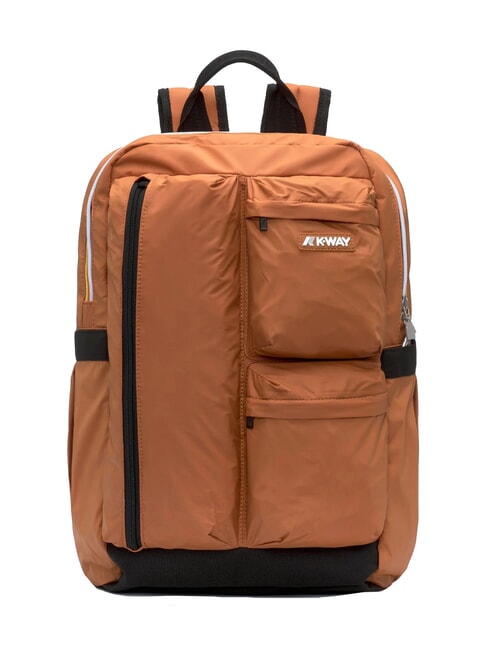 KWAY AMBERT 15.6" laptop backpack orange adobe - Laptop backpacks
