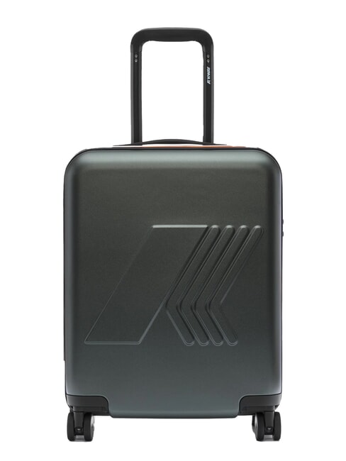 KWAY EUDOXIE LOGO Hand Luggage Trolley green blackish - Hand luggage
