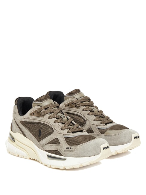 RALPH LAUREN TRACKSTER  Sneakers tonal earth gray - Men’s shoes