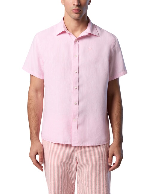 NORTH SAILS N/S Linen shirt flamingo plume - Men's Shirts