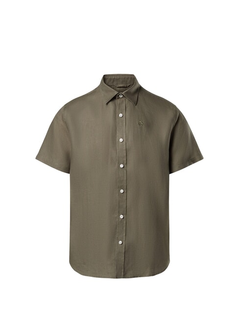 NORTH SAILS N/S Linen shirt deep green - Men's Shirts