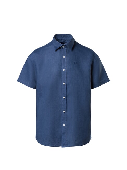 NORTH SAILS N/S Linen shirt dark denim - Men's Shirts