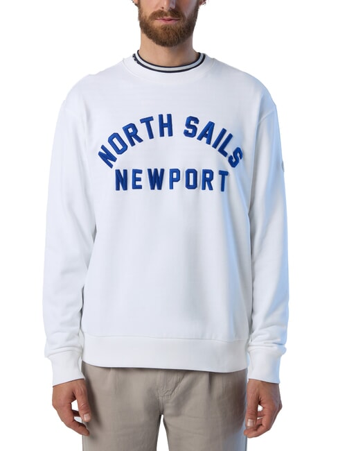 NORTH SAILS NEWPORT Cotton sweatshirt white - Sweatshirts