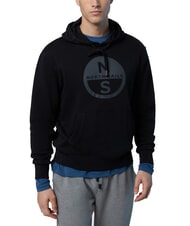 NORTH SAILS GRAPHIC Cotton hoodie black - Sweatshirts - 1