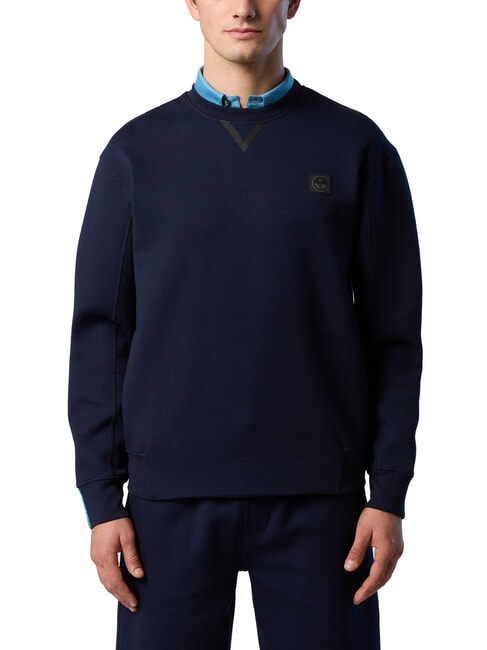 NORTH SAILS LOGO Crewneck sweatshirt navy blue - Sweatshirts