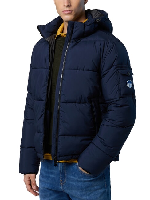 NORTH SAILS BEAM Down jacket with hood navy blue - Men's down jackets