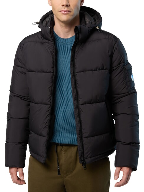NORTH SAILS BEAM Down jacket with hood black - Men's down jackets