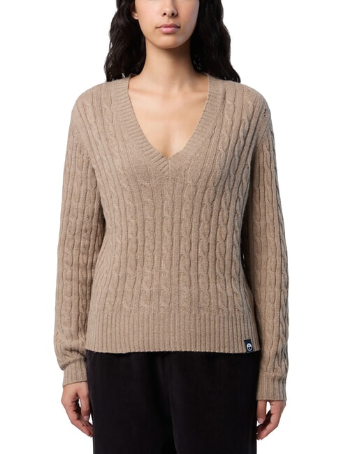 NORTH SAILS N/S V-neck sweater nuts - Women's Sweaters