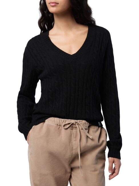 NORTH SAILS N/S V-neck sweater black - Women's Sweaters