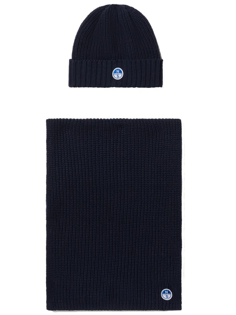 NORTH SAILS N/S Scarf + Hat Set navy blue - Men's Jackets