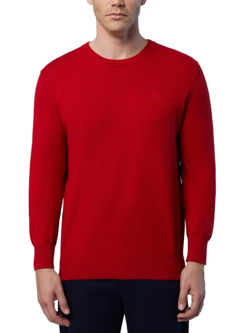 NORTH SAILS N|S Crewneck sweater red lava - Men's Sweaters