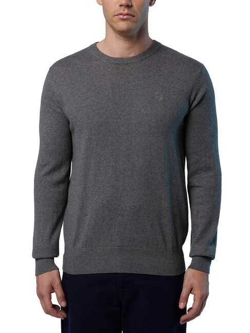 NORTH SAILS N|S Crewneck sweater medium gray melange - Men's Sweaters