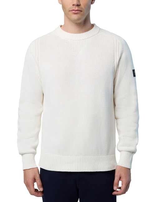 NORTH SAILS N|S Cotton crew neck sweater Marshmallow - Men's Sweaters