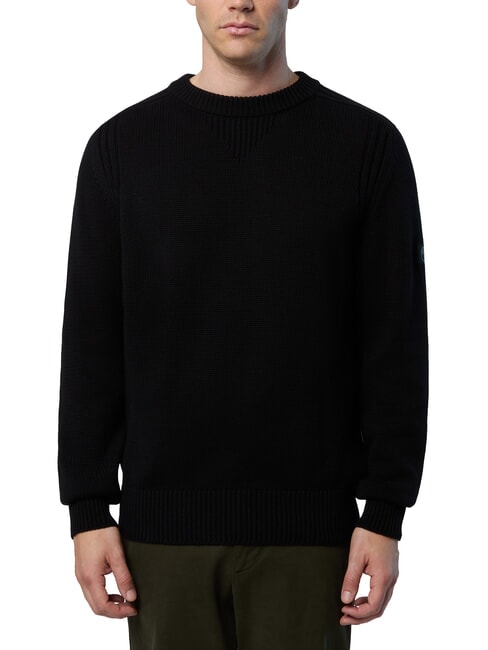 NORTH SAILS N|S Cotton crew neck sweater black - Men's Sweaters