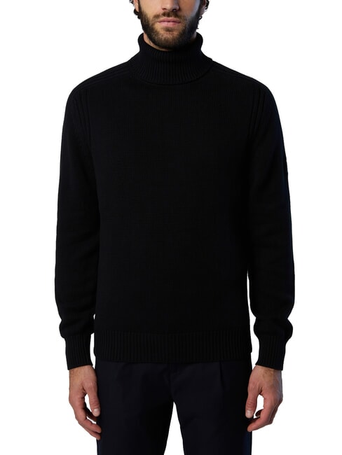 NORTH SAILS N|S Cotton turtleneck sweater black - Men's Sweaters