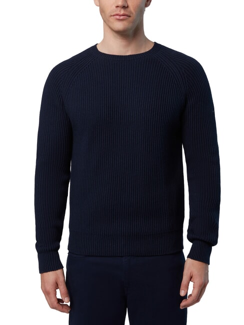 NORTH SAILS N|S Ribbed crew neck sweater navy blue - Men's Sweaters