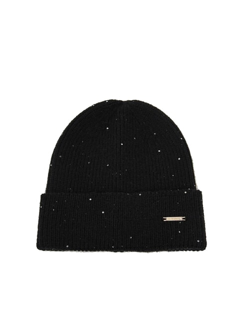 GAUDÌ ESTELLE Sequin beanie hat BLACK - Hats