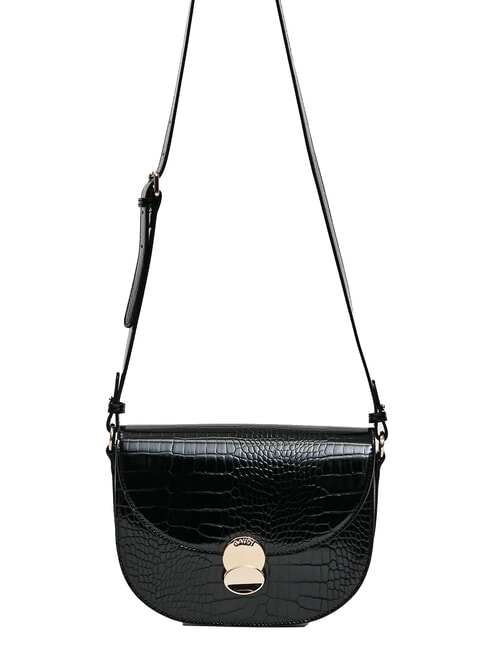 GAUDÌ EVELYN COCCO Medium printed shoulder bag BLACK - Women’s Bags
