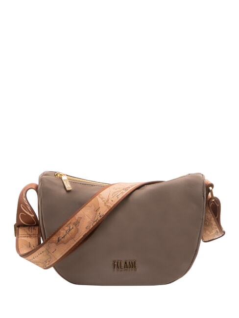 ALVIERO MARTINI PRIMA CLASSE STORMY NYLON Small crescent shoulder bag turtledove - Women’s Bags