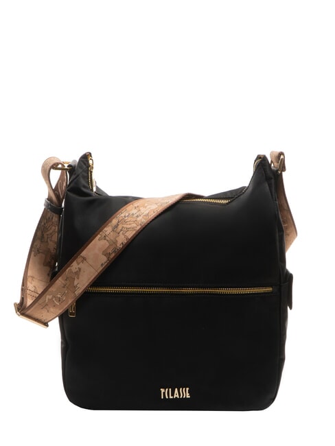 ALVIERO MARTINI PRIMA CLASSE STORMY NYLON Double-portability shoulder bag Black - Women’s Bags