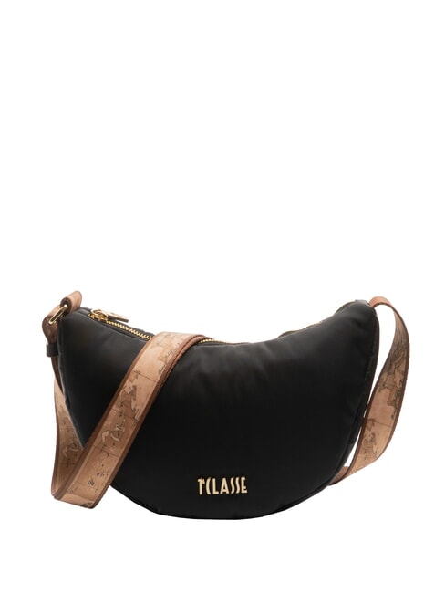 ALVIERO MARTINI PRIMA CLASSE PUFFY NYLON Mini crescent shoulder bag Black - Women’s Bags