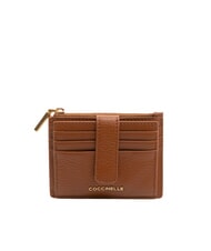 COCCINELLE METALLIC SOFT Textured leather flat wallet - Women&rsquo;s Wallets