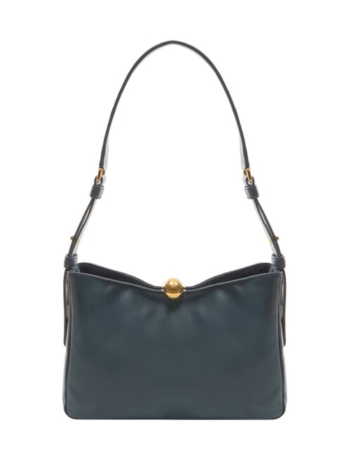 FURLA SFERA SOFT  Leather shoulder bag gray blue - Women’s Bags