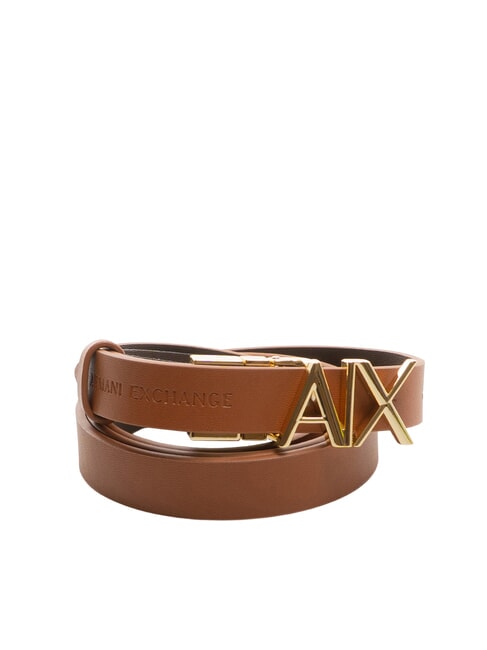ARMANI EXCHANGE CINTURA Reversible leather belt coconut shell / hot fudge - Belts