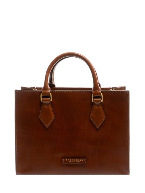 THE BRIDGE IDA Leather satchel bag BROWN - Women’s Bags