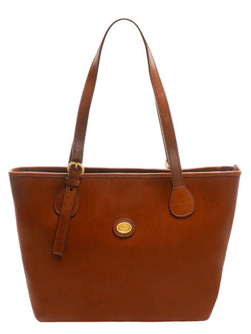 THE BRIDGE STORY DONNA Leather shoulder shopping bag BROWN - Women’s Bags