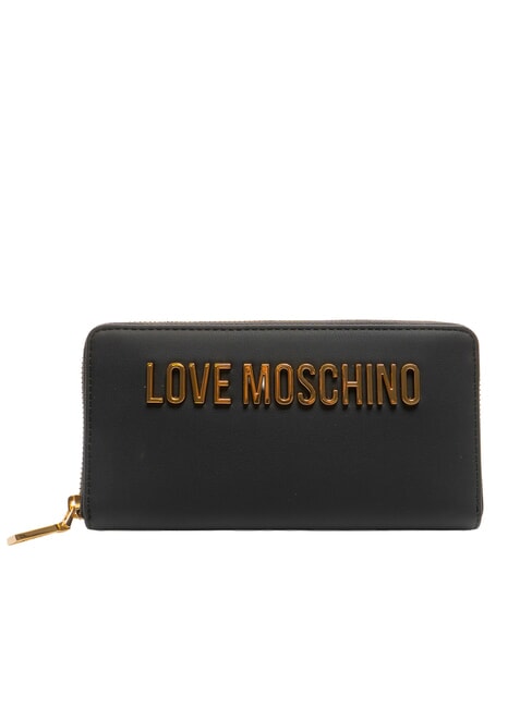 LOVE MOSCHINO BOLD LOVE Large zip-around wallet Black - Women’s Wallets
