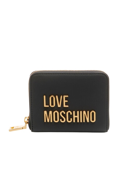 LOVE MOSCHINO BOLD LOVE Compact zip-around wallet Black - Women’s Wallets