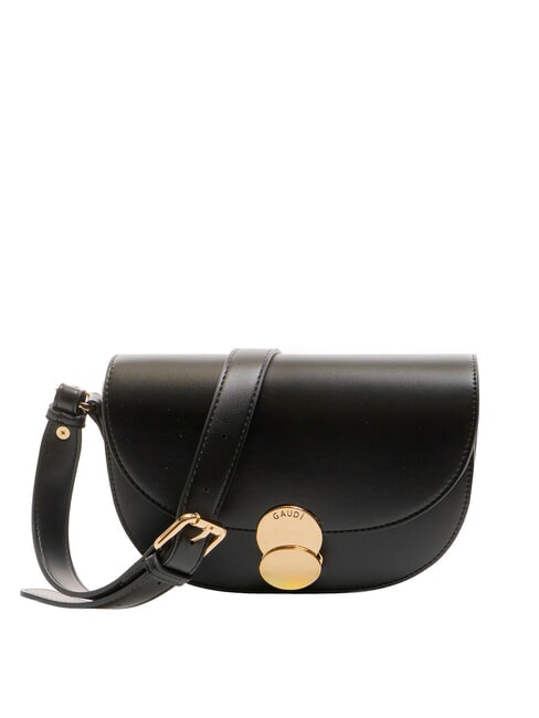 GAUDÌ EVELYN Small shoulder bag with flap BLACK - Women’s Bags