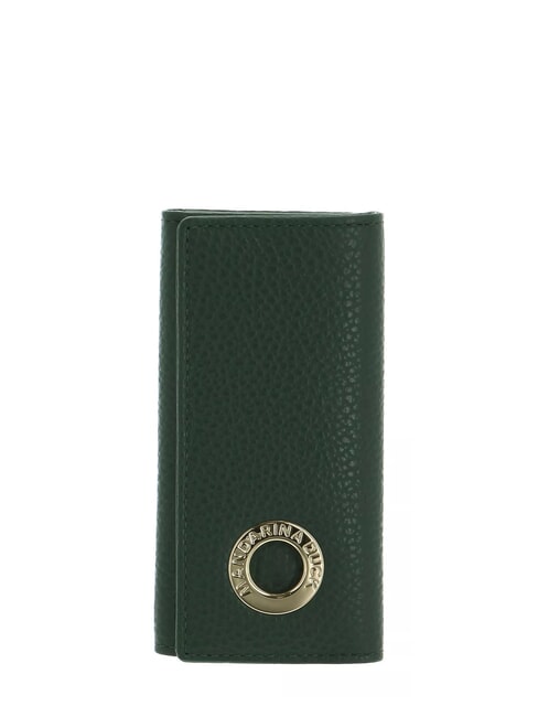 MANDARINA DUCK MELLOW Leather key case dark forest - Key holders