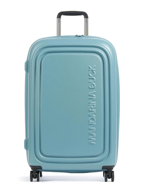 MANDARINA DUCK Trolley LOGODUCK +, medium size, expandable water - Rigid Trolley Cases