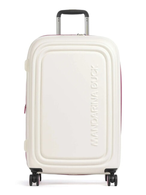 MANDARINA DUCK Trolley LOGODUCK +, medium size, expandable raspberry smoothie - Rigid Trolley Cases