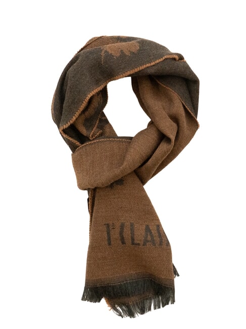 ALVIERO MARTINI PRIMA CLASSE GEO Scarf with fringes chestnut - Scarves
