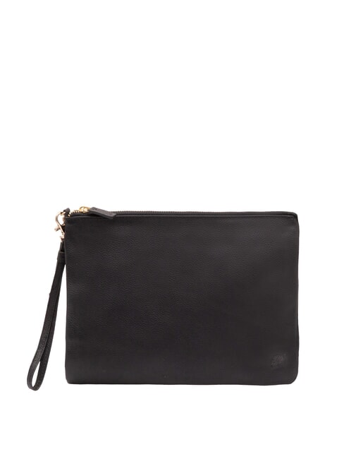 TIMBERLAND LARGE Large leather clutch bag with wristlet black - Women’s Bags