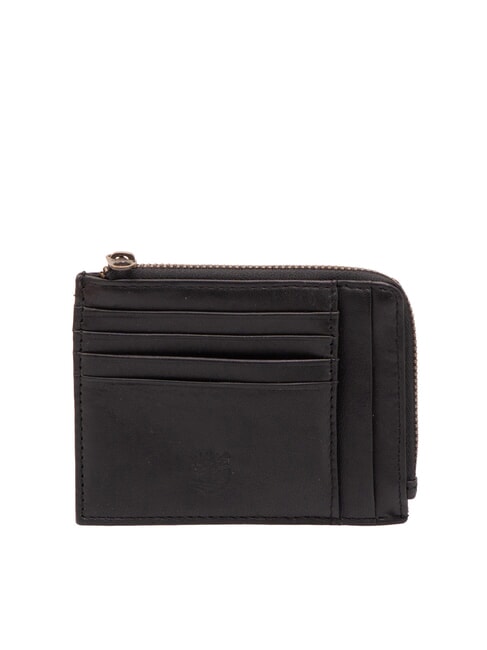 TIMBERLAND CLASSIC Leather card holder with coin purse black - Men’s Wallets