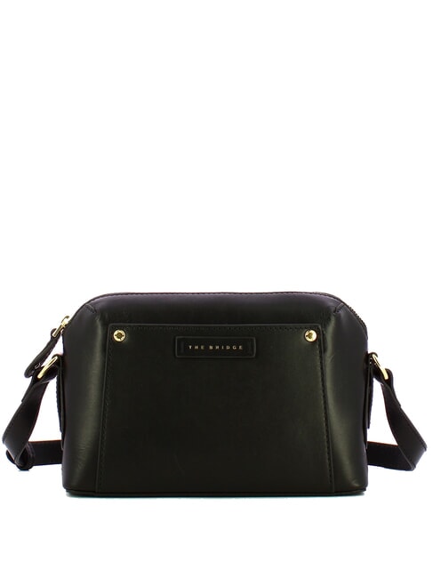 THE BRIDGE CECILIA Shoulder bag in leather Black Gold - Women’s Bags