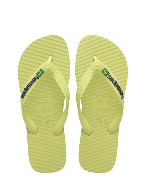 HAVAIANAS BRASIL LOGO Men's flip flops matcha green - Unisex shoes
