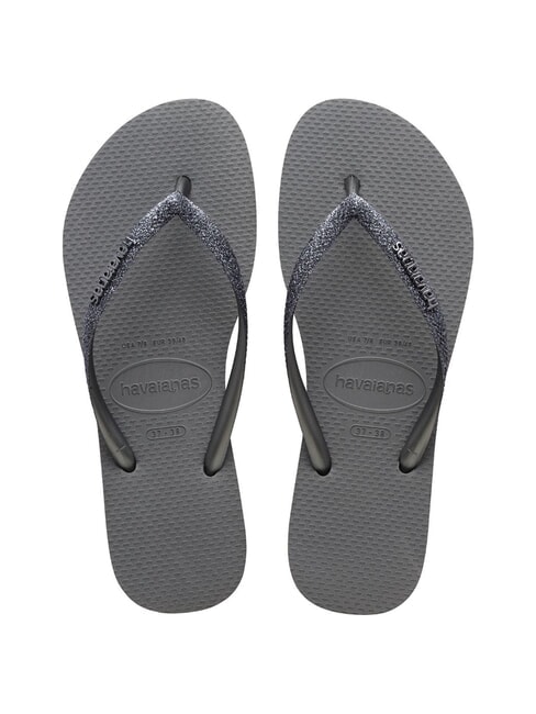 HAVAIANAS SLIM GLITTER II Flip-flops grey/graphite - Women’s shoes